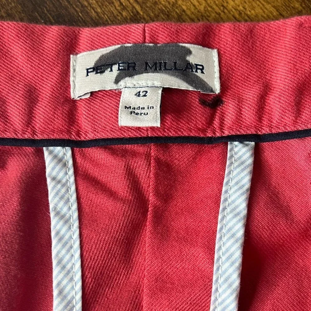 Peter Millar Pima Cotton Golf Shorts in Grenadine. 42” Waist,‎ 8” Inseam. NWOT!